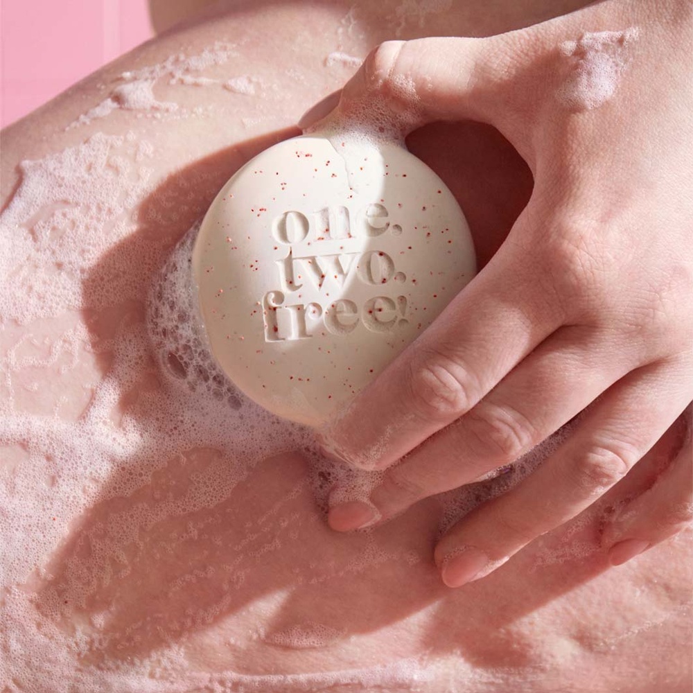 one.two.free! Exfoliating Soap Bar Savon Solide Exfoliant