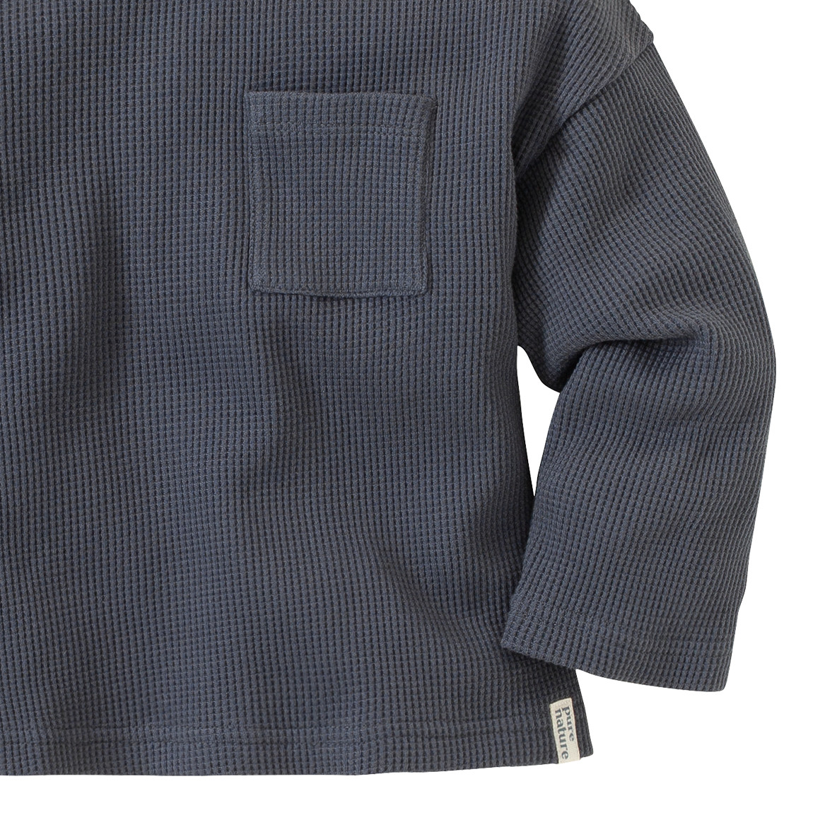 2 Baby Langarmshirts aus Waffel-Piqué