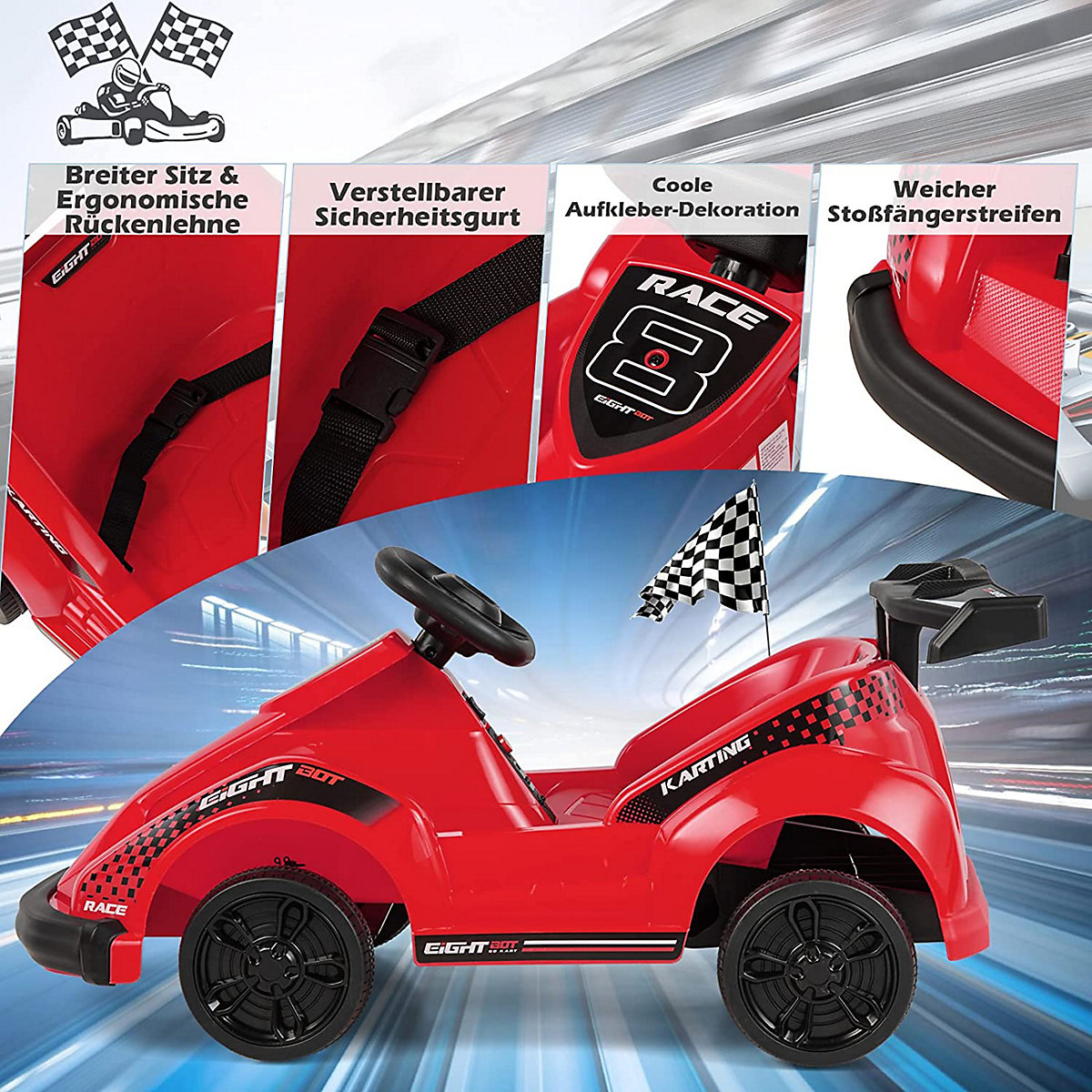 6V Elektro Gokart mit Musik & Fernbedienung Go-Kart