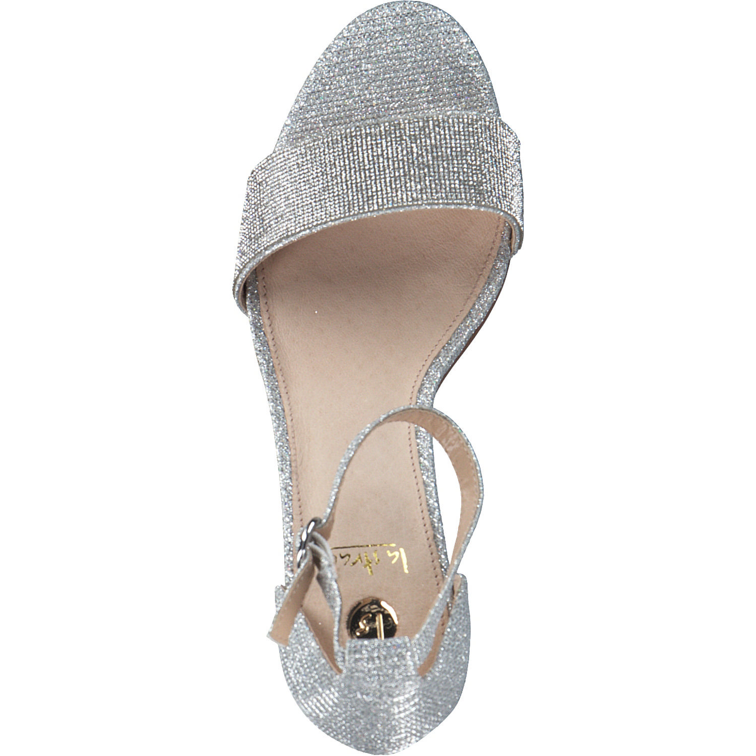 La Strada 1904220, Pumps, Damen, silver-glitter-stones