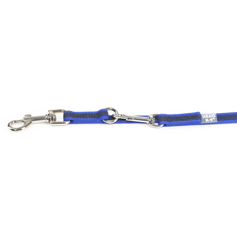 JULIUS-K9 Hundeleinen JULIUS-K9 Führleine verstärkt 14mm blau/ grau