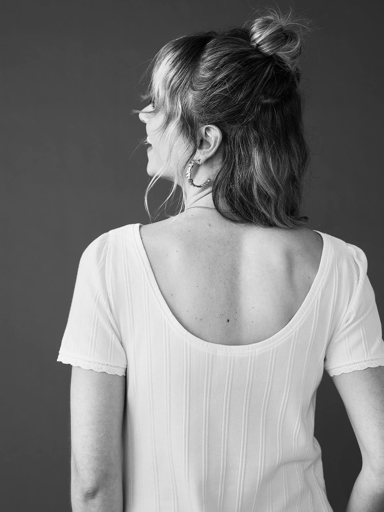 Envie de Fraise Umstandsshirt mit Rückenausschnitt ENVIE DE FRAISE - wollweiß