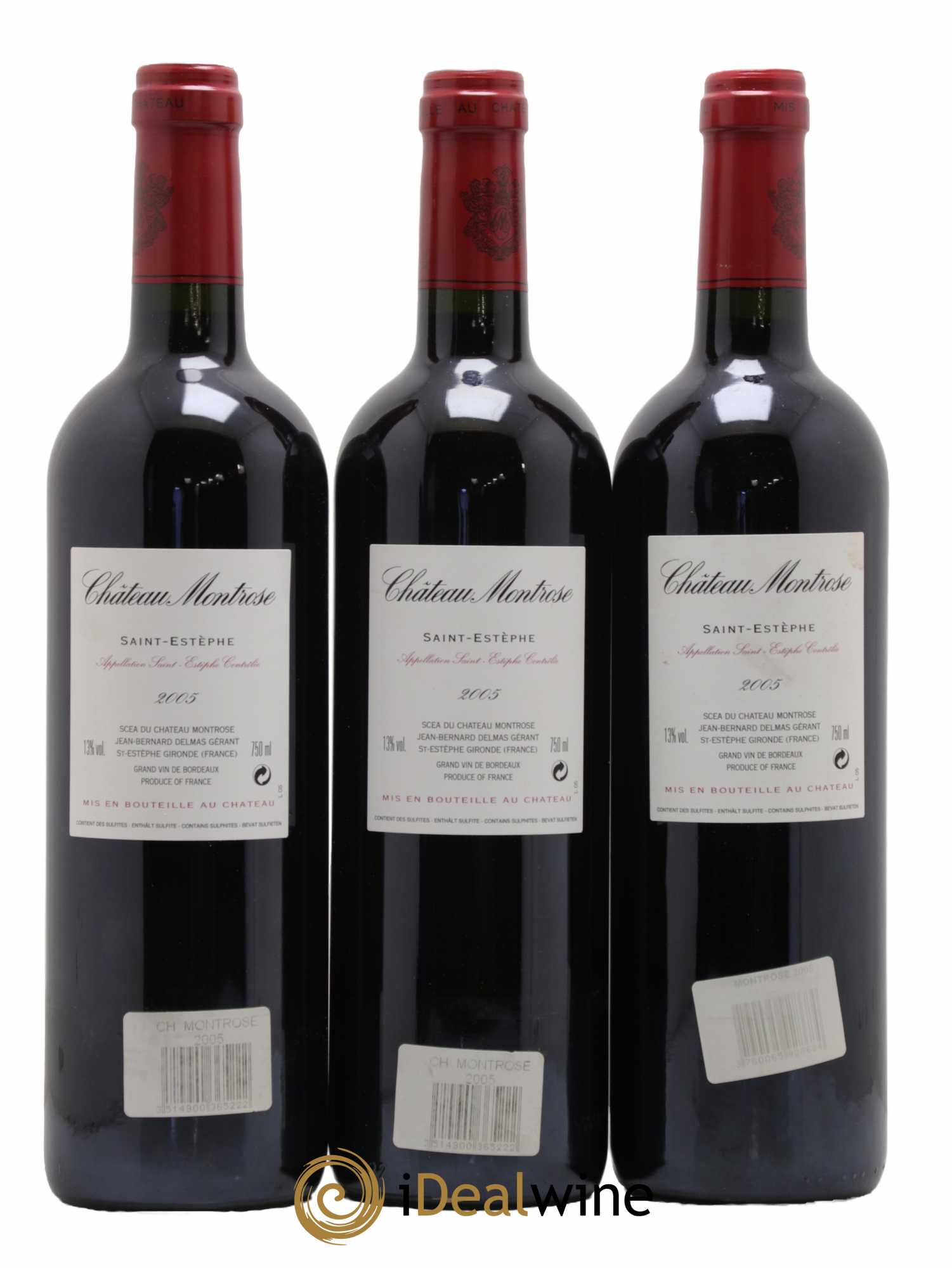 Château Montrose 2ème Grand Cru Classé  2005 - Lot de 3 Bouteilles