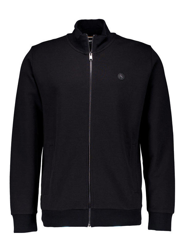 BOSS Black, Sweatjacke Siza, Baumwolle, schwarz