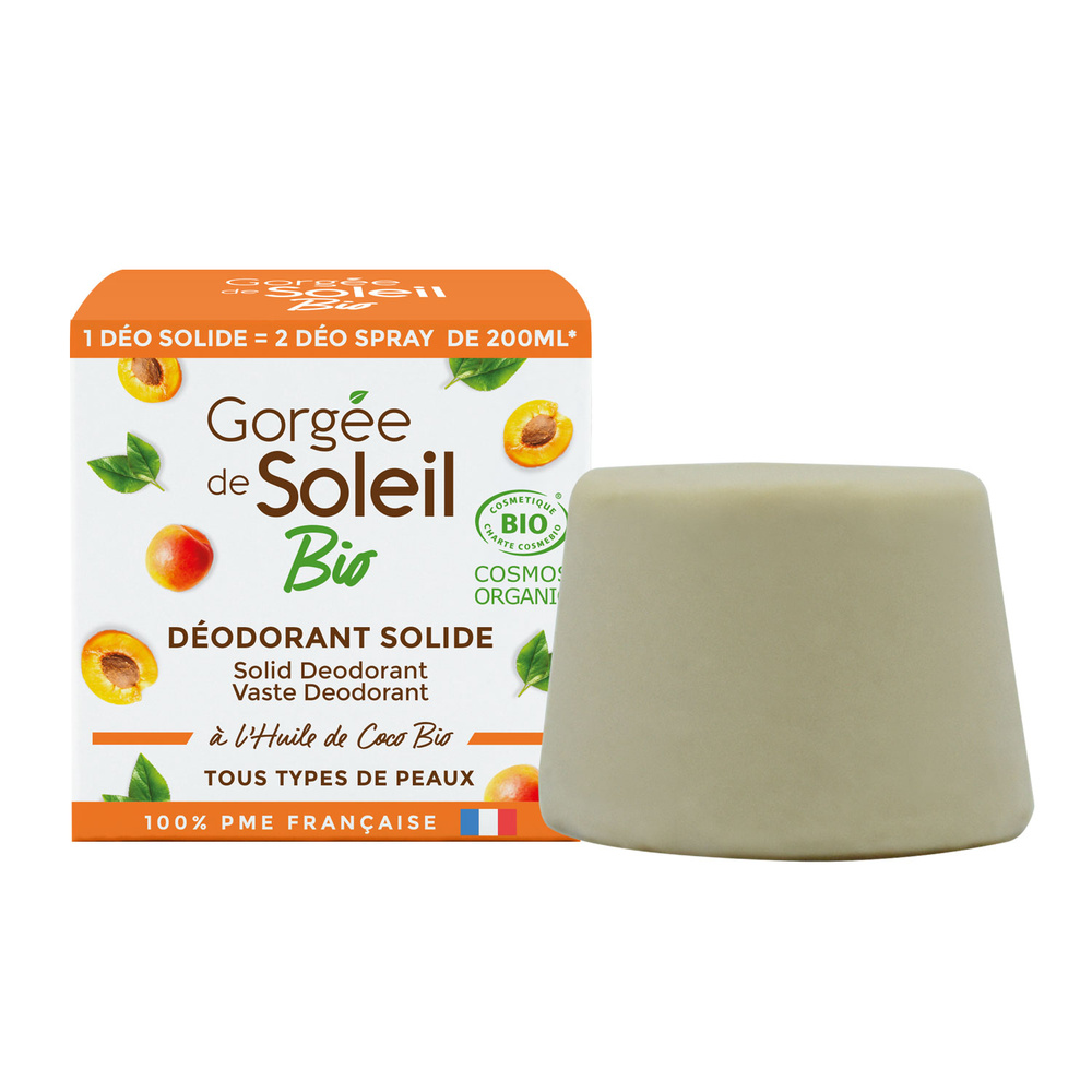 gorgée de soleil Déodorant solide - Certifié BIO COSMOS - 54 grammes Déodorant solide