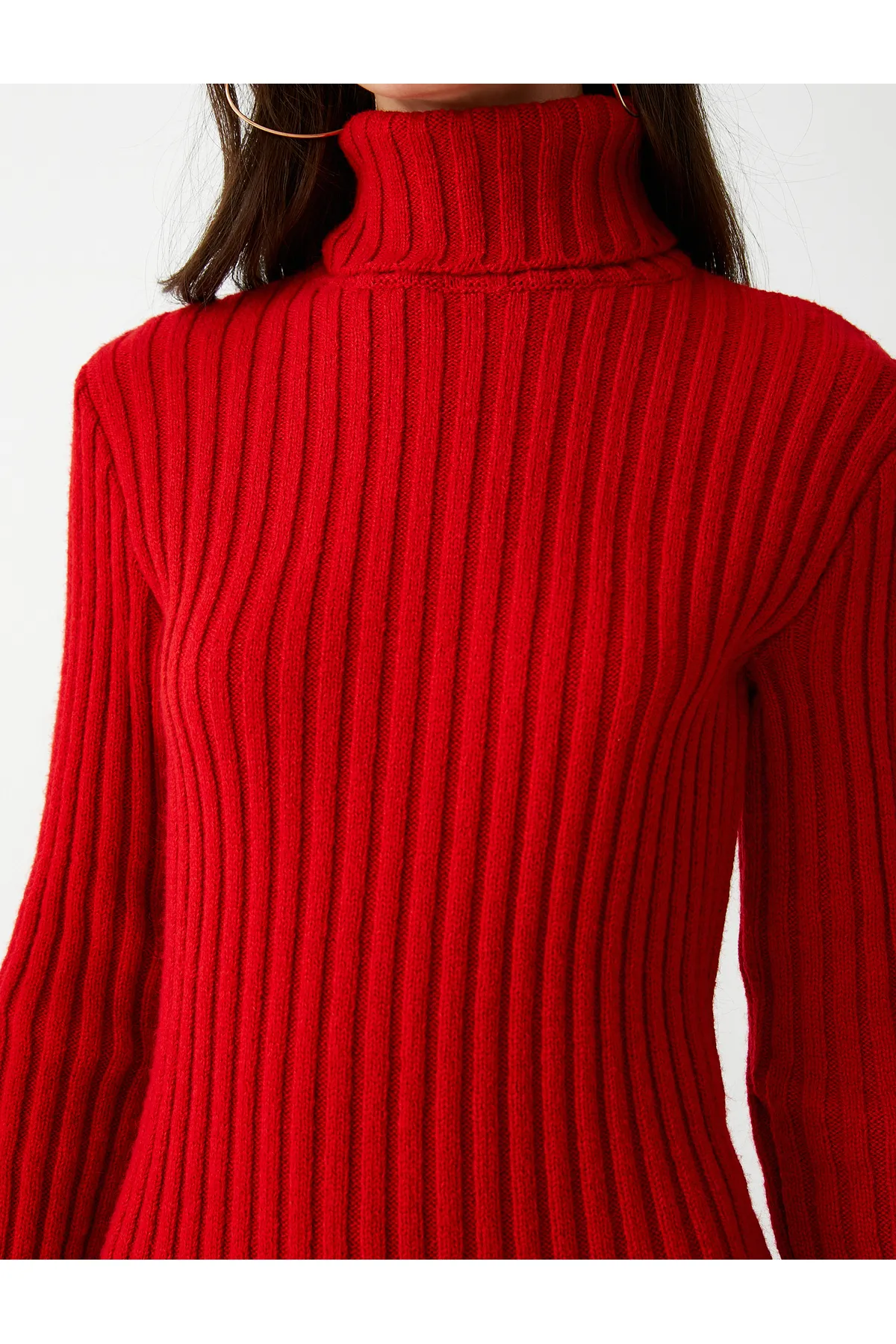 Koton  Mini-Strickkleid mit Rollkragen