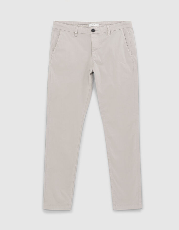 Pantalon chino SLIM mastic Homme
