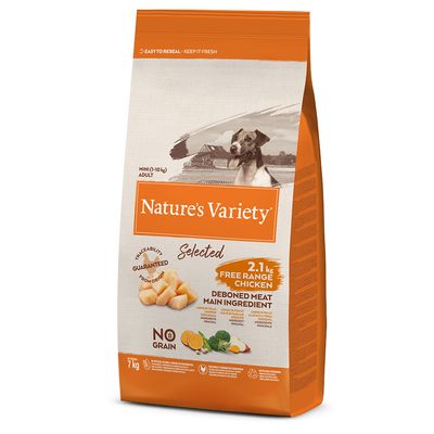 7 kg Nature's Variety + 4 x 150 g Original Paté No Grain Mini Nassfutter-Mix gratis!