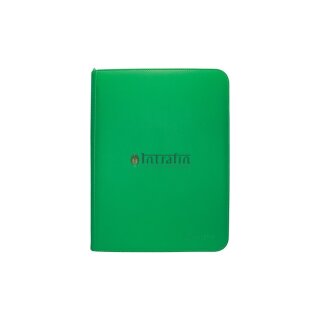 Vivid 9-pocket zippered Pro-Binder green