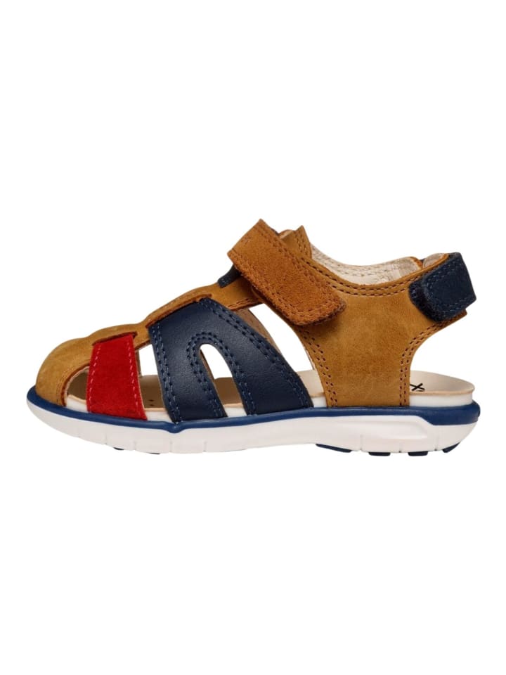 Geox Sandalen in Braun/Rot günstig kaufen