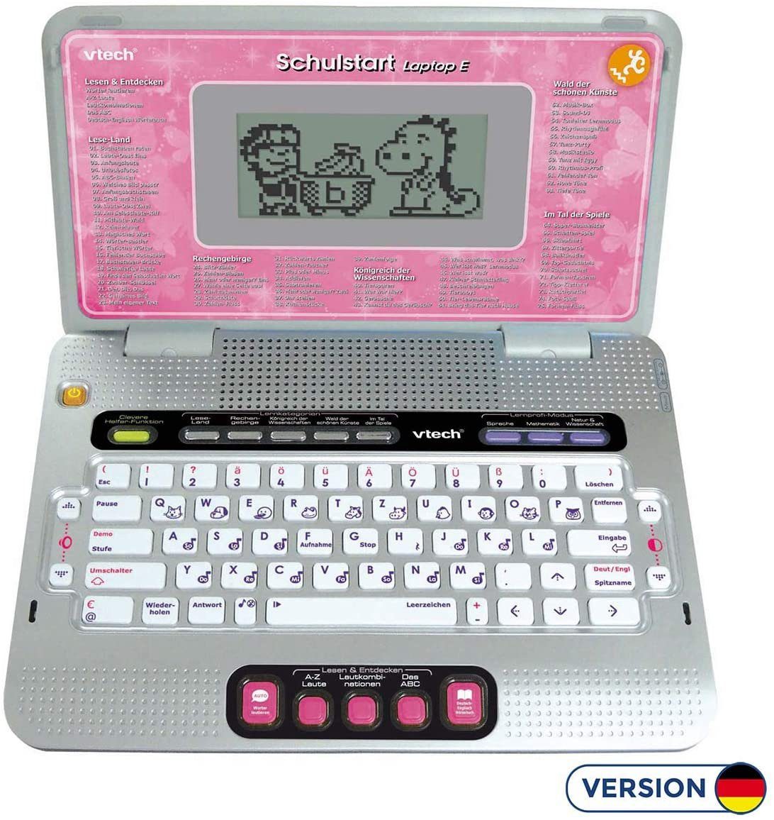 Vtech® Kindercomputer School & Go, Schulstart Laptop E - pink