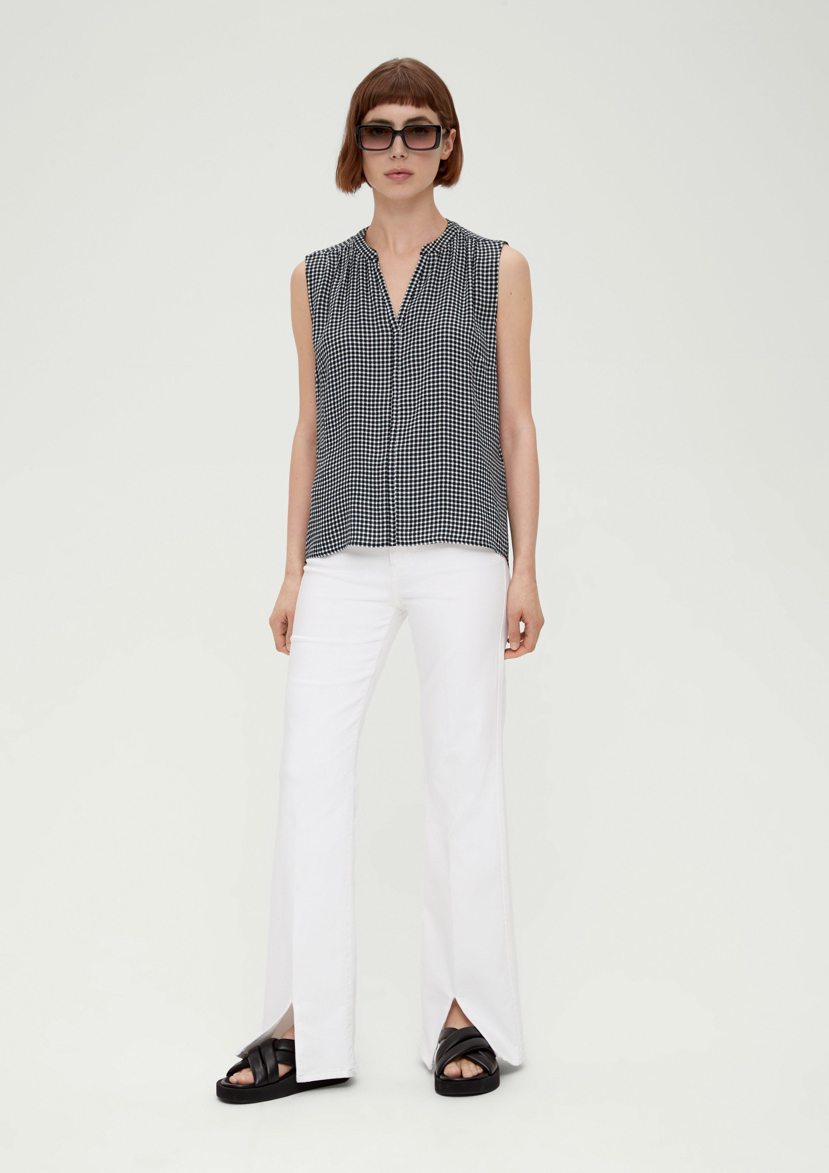 Viskosebluse mit Crêpestruktur  2131884-99N2