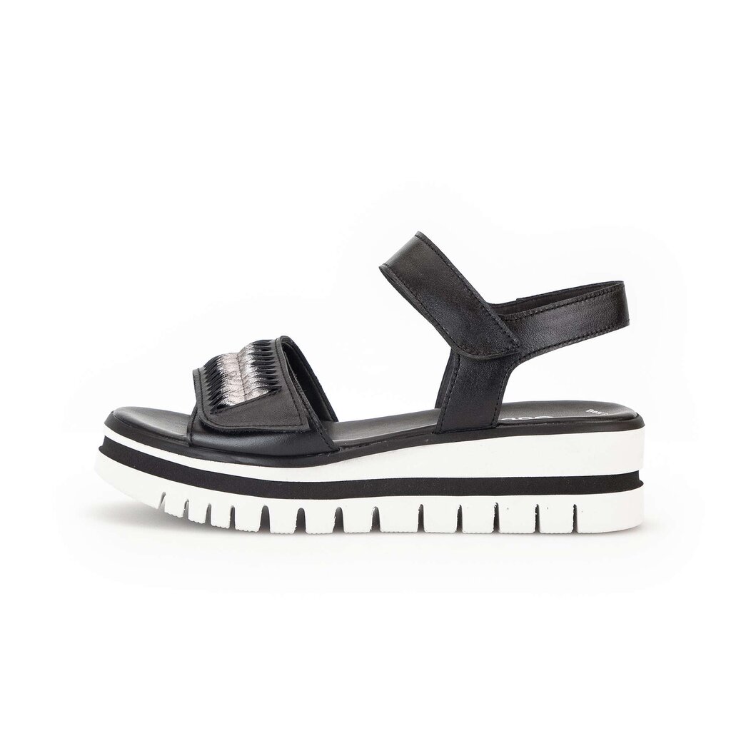 Gabor fashion Plateau Sandale schwarz