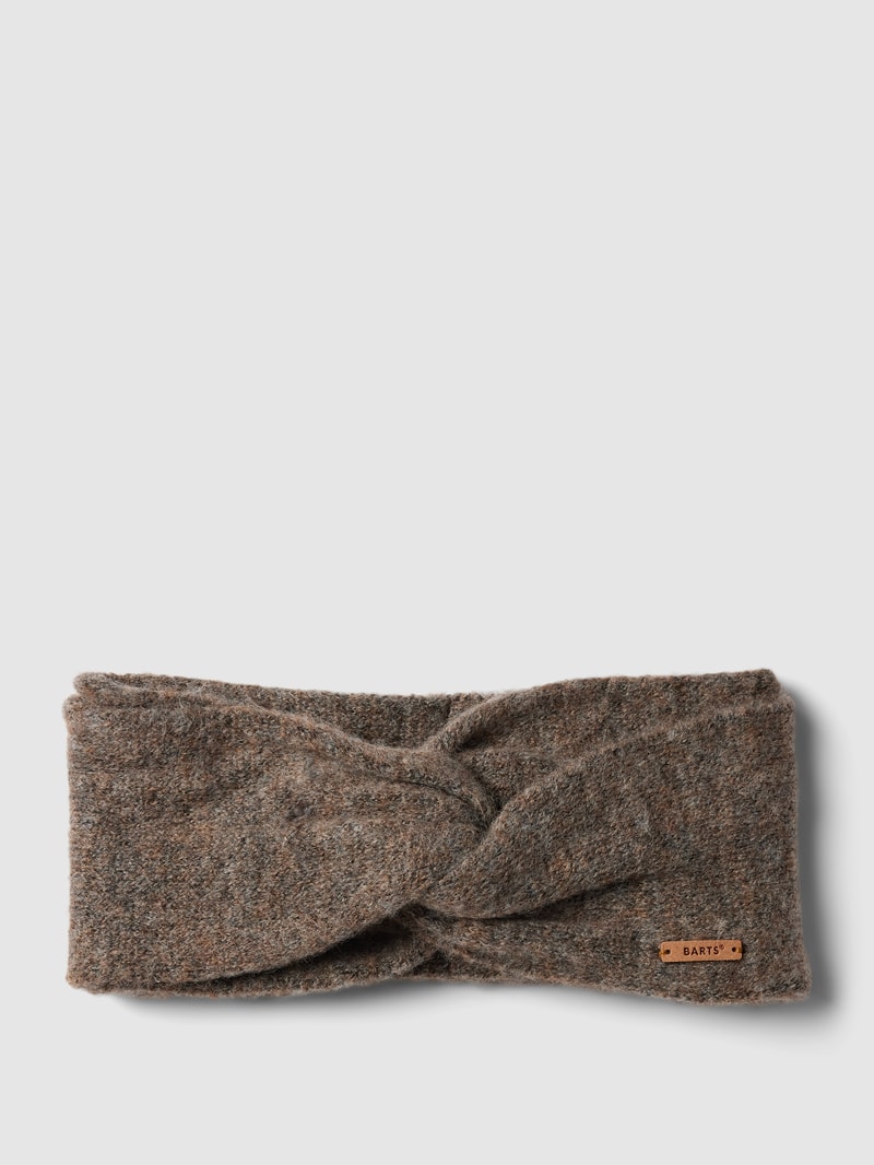 Stirnband mit Label-Detail Modell 'Witzia' in haselnuss braun