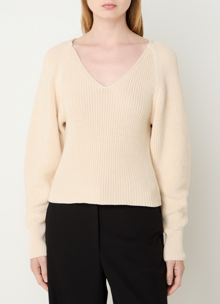 Modström Galen Grobstrickpullover mit Ballonärmeln