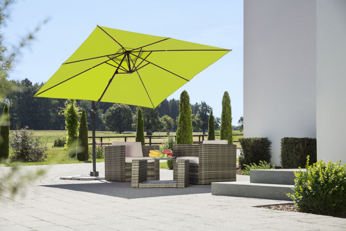 Schneider Schirme Schneider Ampelschirm RHODOS JUNIOR ca. 270 x 270 cm, apfelgrün