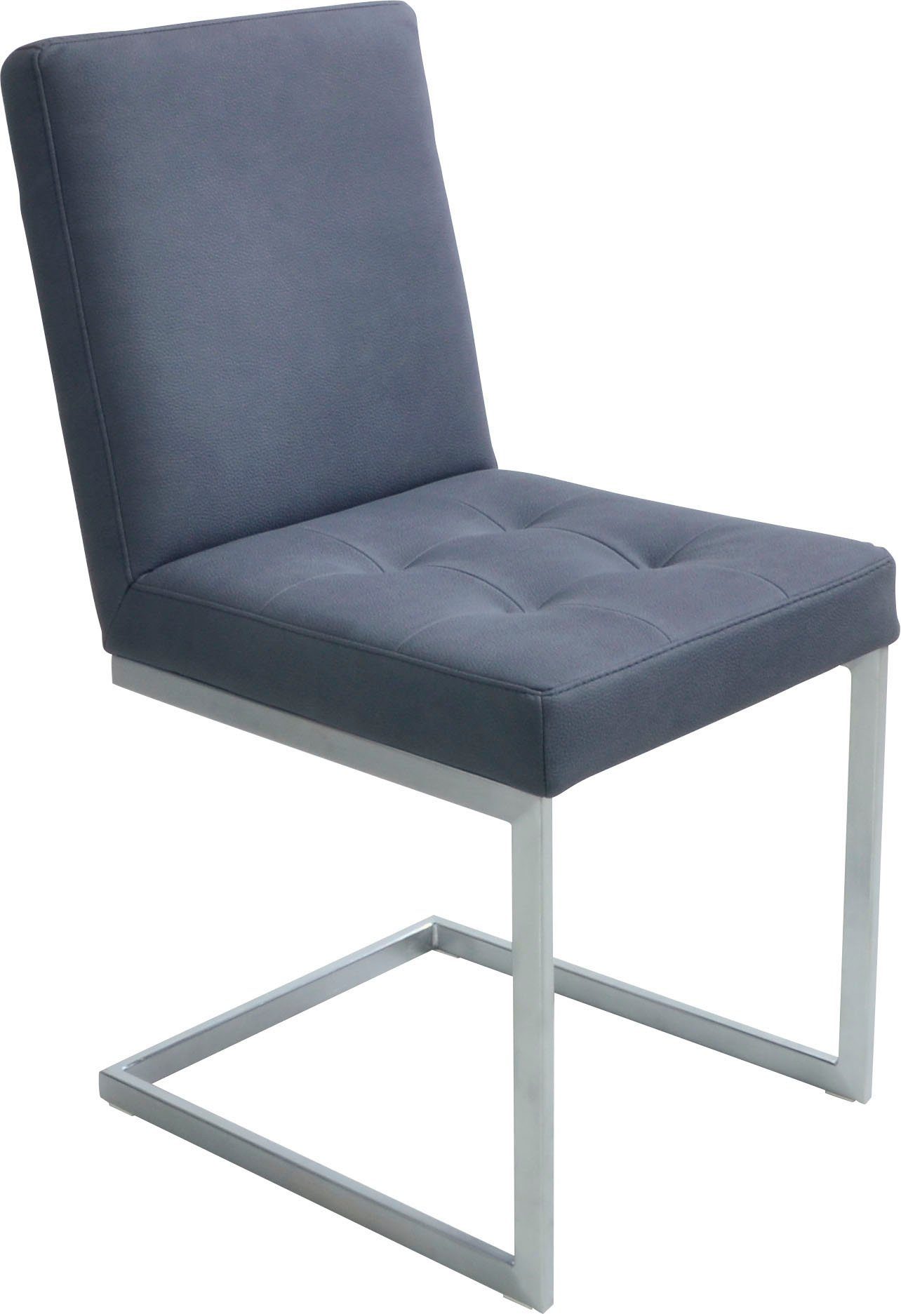 K+W Komfort & Wohnen Eckbankgruppe Spider II, (Set, 4-tlg), langer Schenkel 227cm, 2 Freischwinger, Auszugstisch in Breite 130 cm