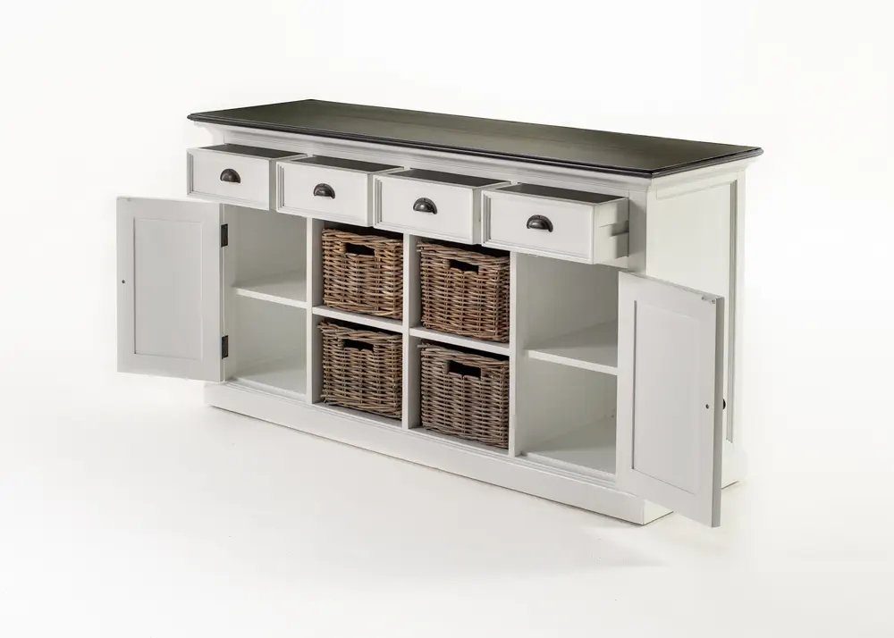 Novasolo Buffet Halifax Contrast Buffetschrank mit 4 Körben