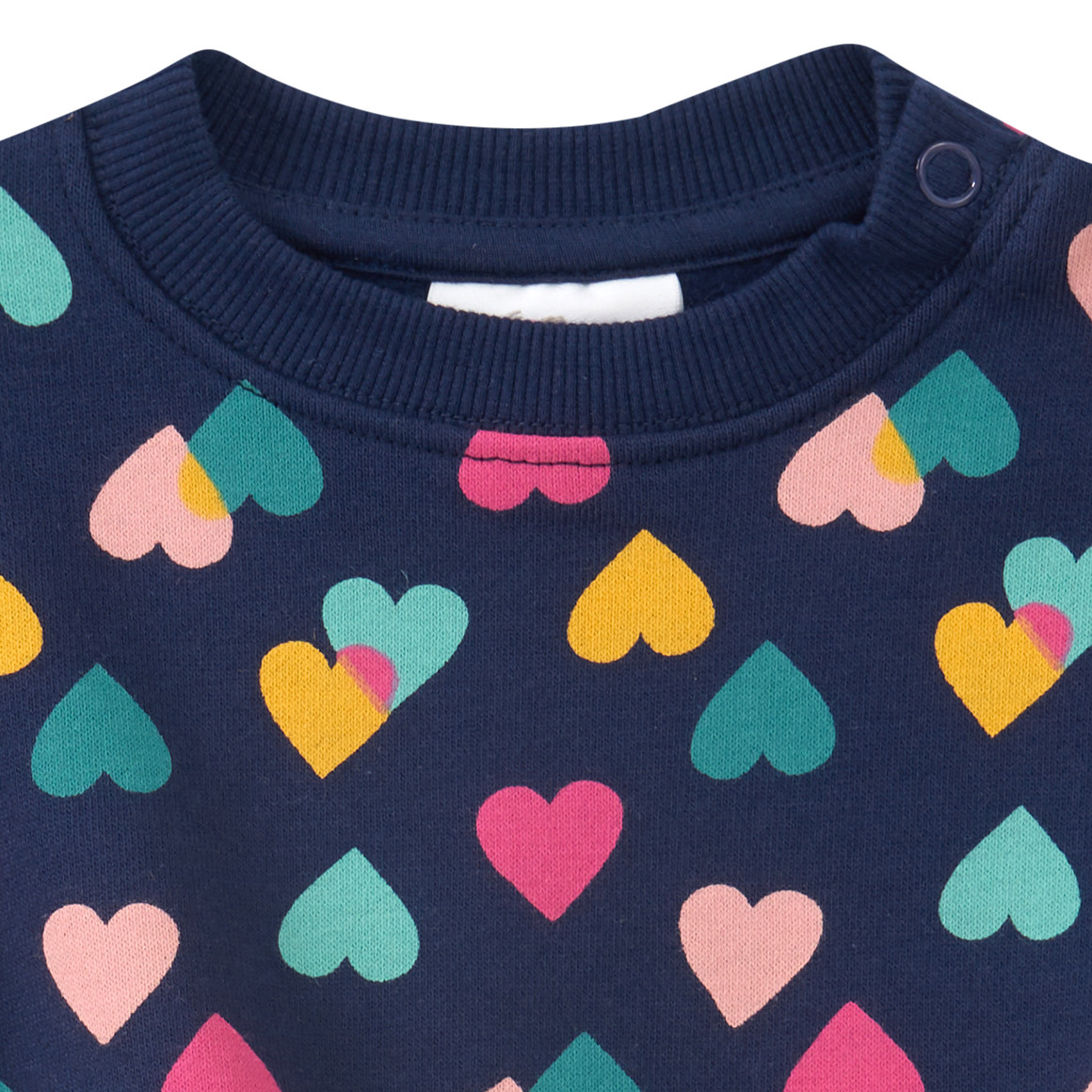 Baby Sweatshirt mit Herz-Allover
