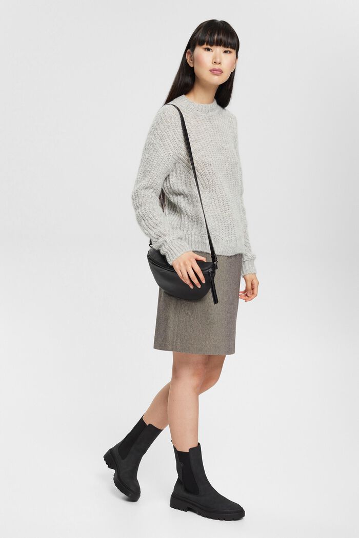 Mit Alpaka: Strickpullover