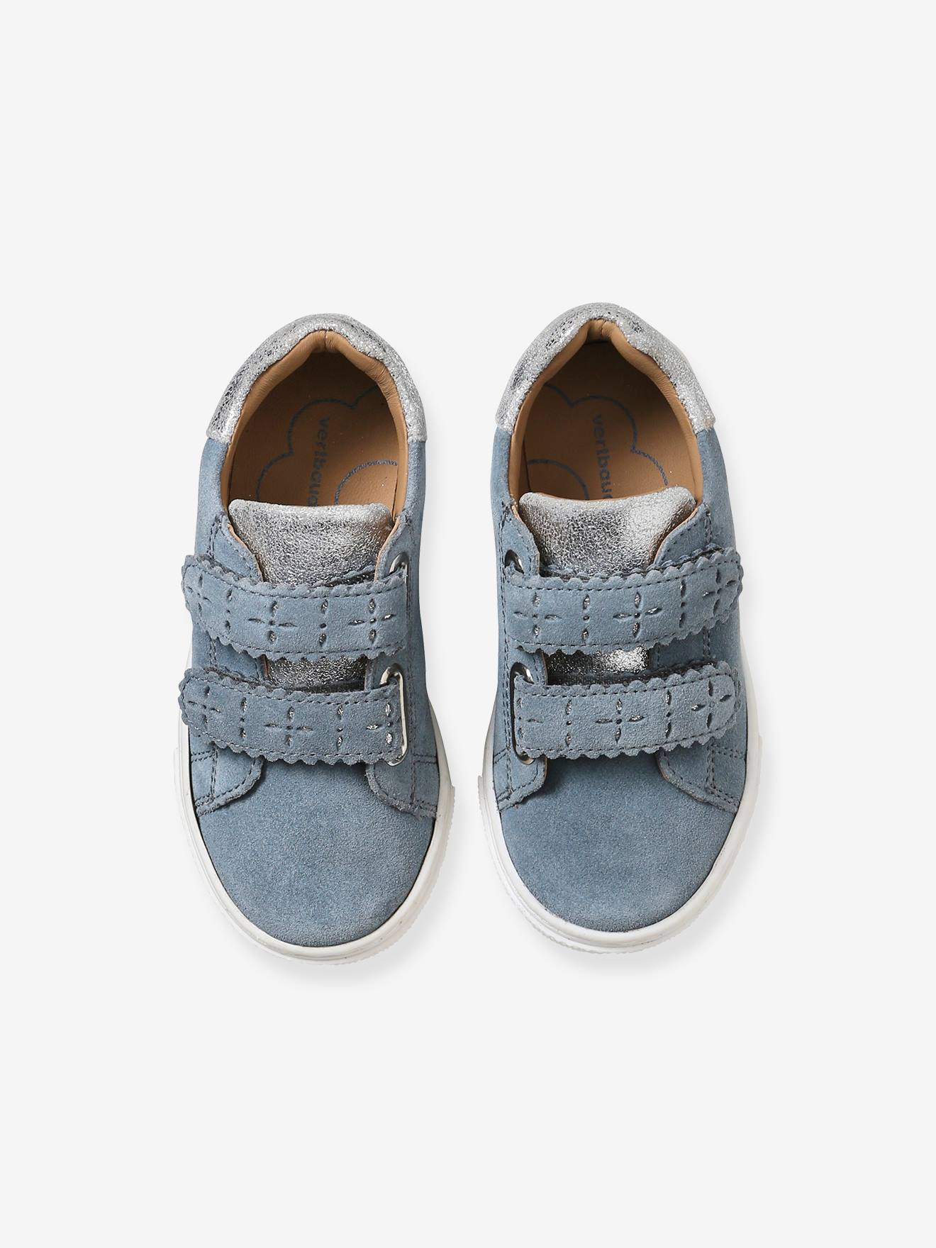 Baskets scratchées cuir fille collection maternelle bronze