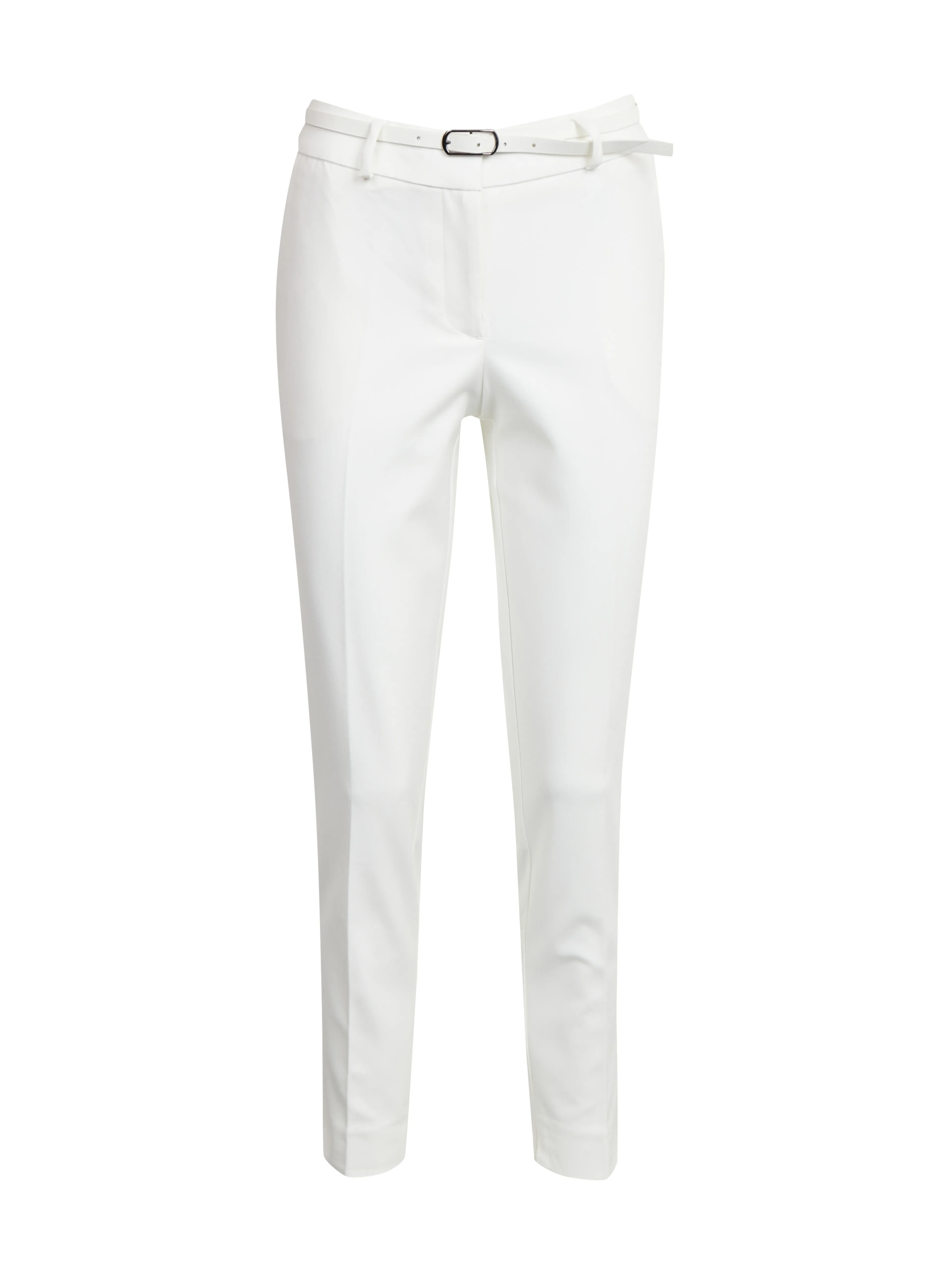 Weiße Damenhose mit Gürtel ORSAY