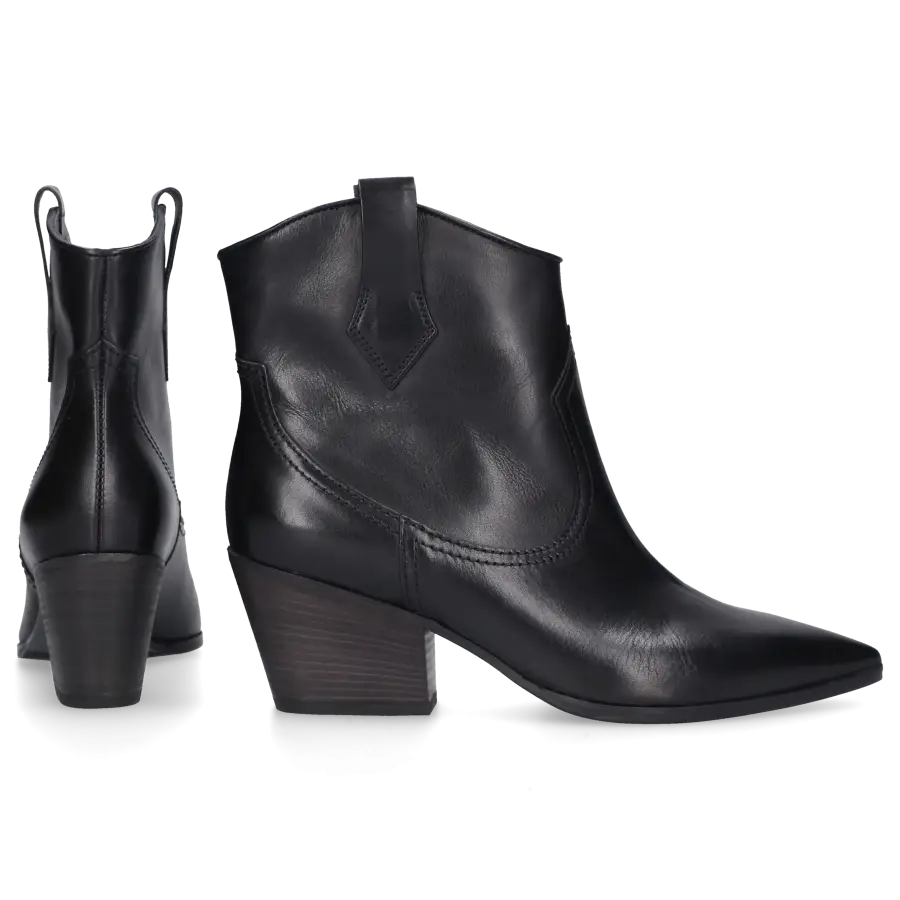 Kennel & Schmenger - Cowboy-/ Bikerstiefeletten DALLAS Kalbsleder - schwarz