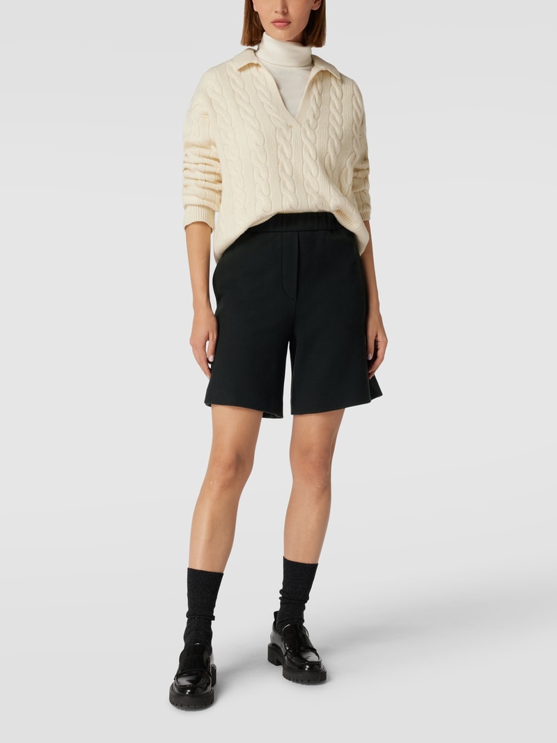 Sweatshorts aus Fleece in dunkelgrün