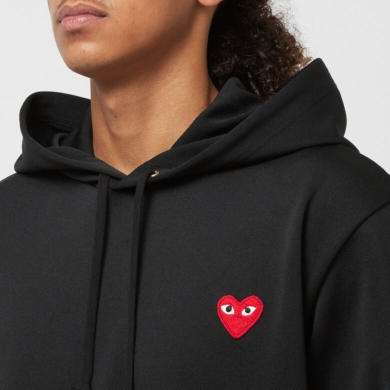 Comme des Garcons Play Hooded Sweatshirt black