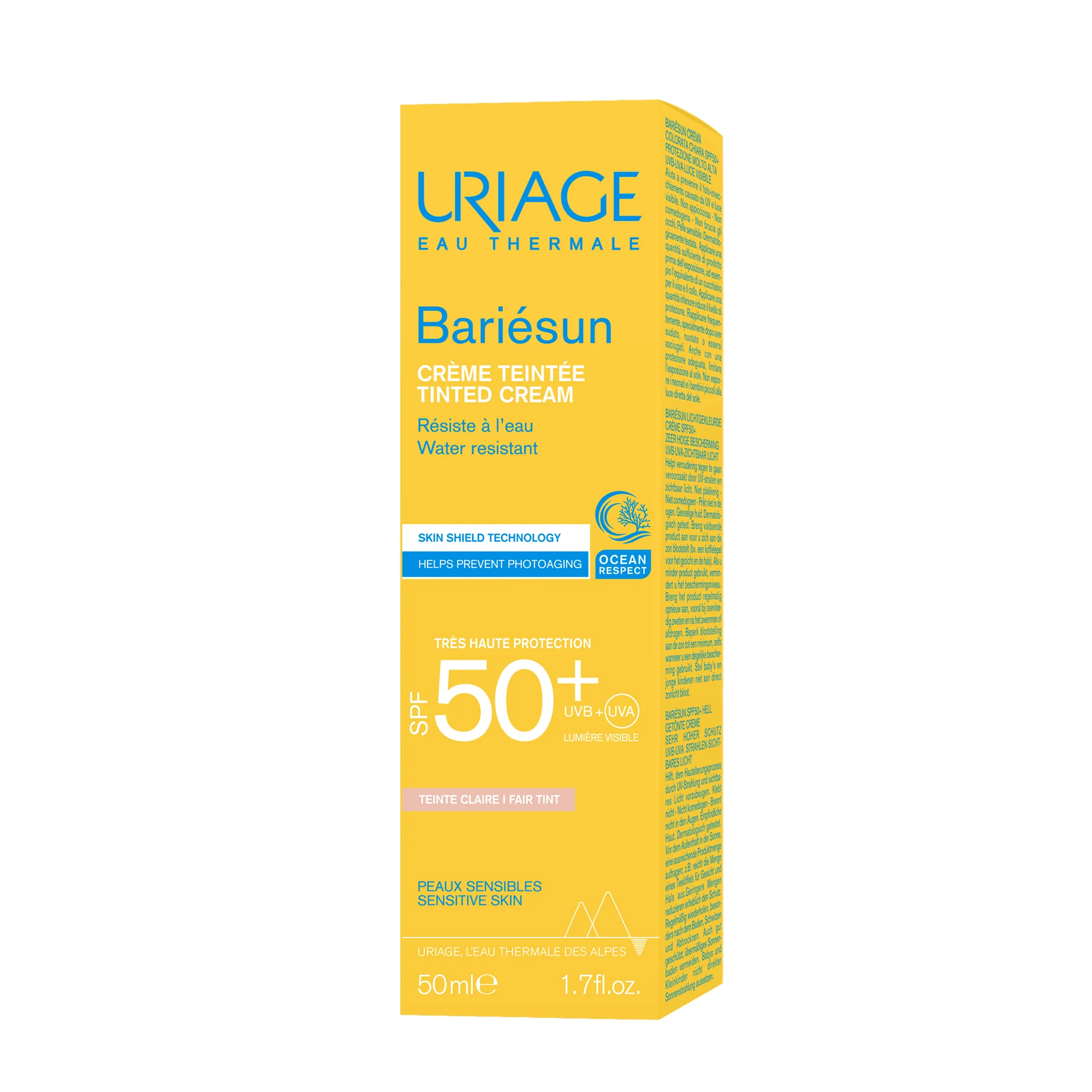 BARIESUN Színezett Krém SPF50+ - Magas védelemmel ellátott arcápoló fényvédő.