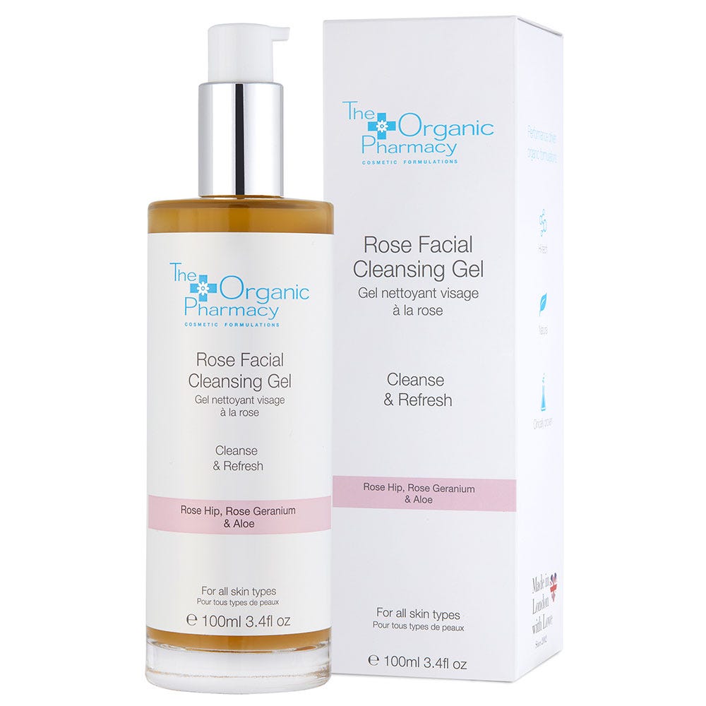 The Organic Pharmacy Rose Facial Cleansing Gel 100 ml