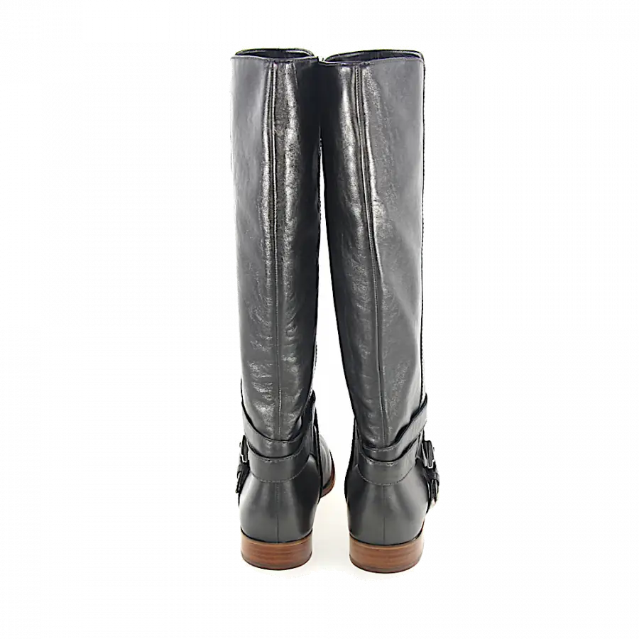 Marc Jacobs - Stiefel 684220 Glattleder Metallisch Zierschnalle grau - grau