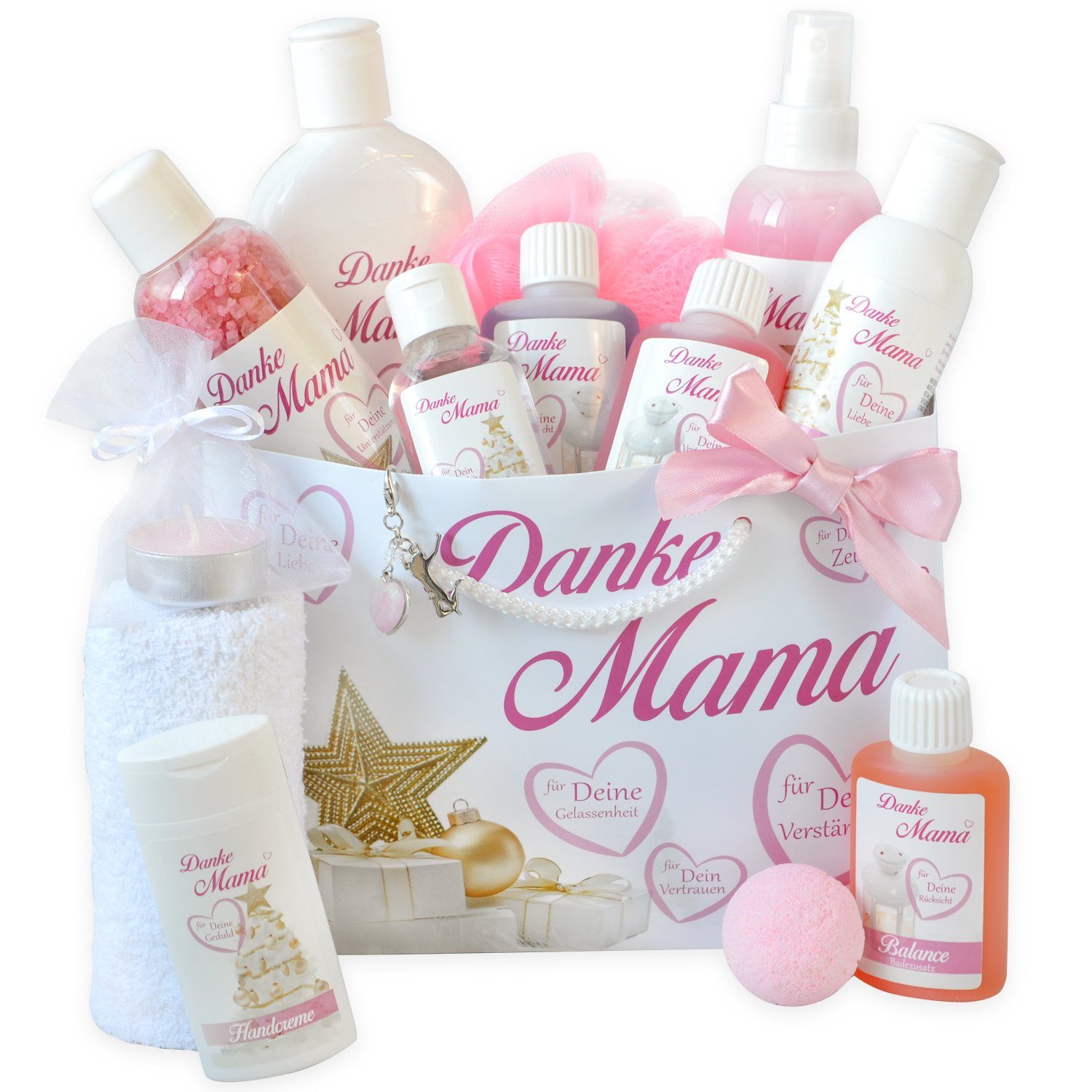 vitamedes Pflege-Set Weihnachtsgeschenkset 15 tlg. Danke Mama, 12-tlg.