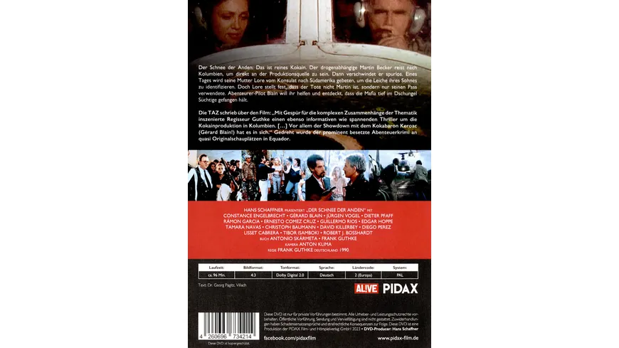 Der Schnee der Anden / Packender Abenteuerkrimi mit Starbesetzung (Pidax Film-Klassiker)