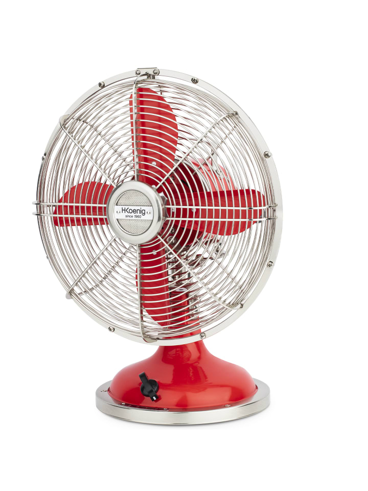 HKoenig Tischventilator JOE50  in Rot günstig kaufen onesize