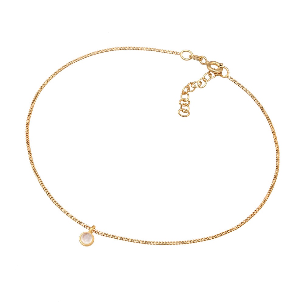 Elli Elli Bracelet de Cheville Femmes bracelet de cheville pendentif solitaire avec pi Bijoux