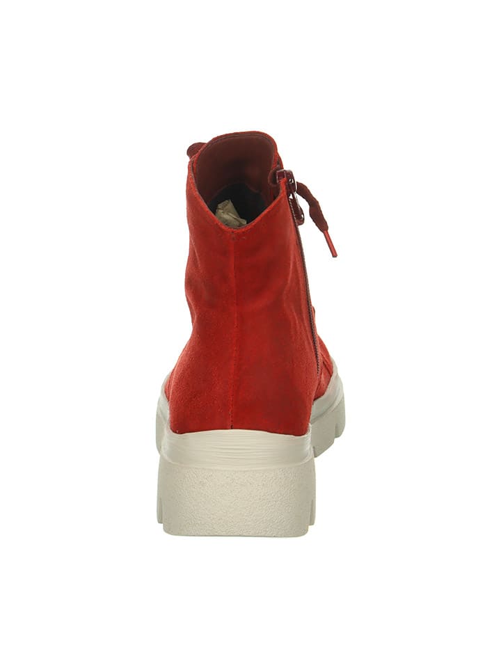Think! Leder-Boots in Rot günstig kaufen