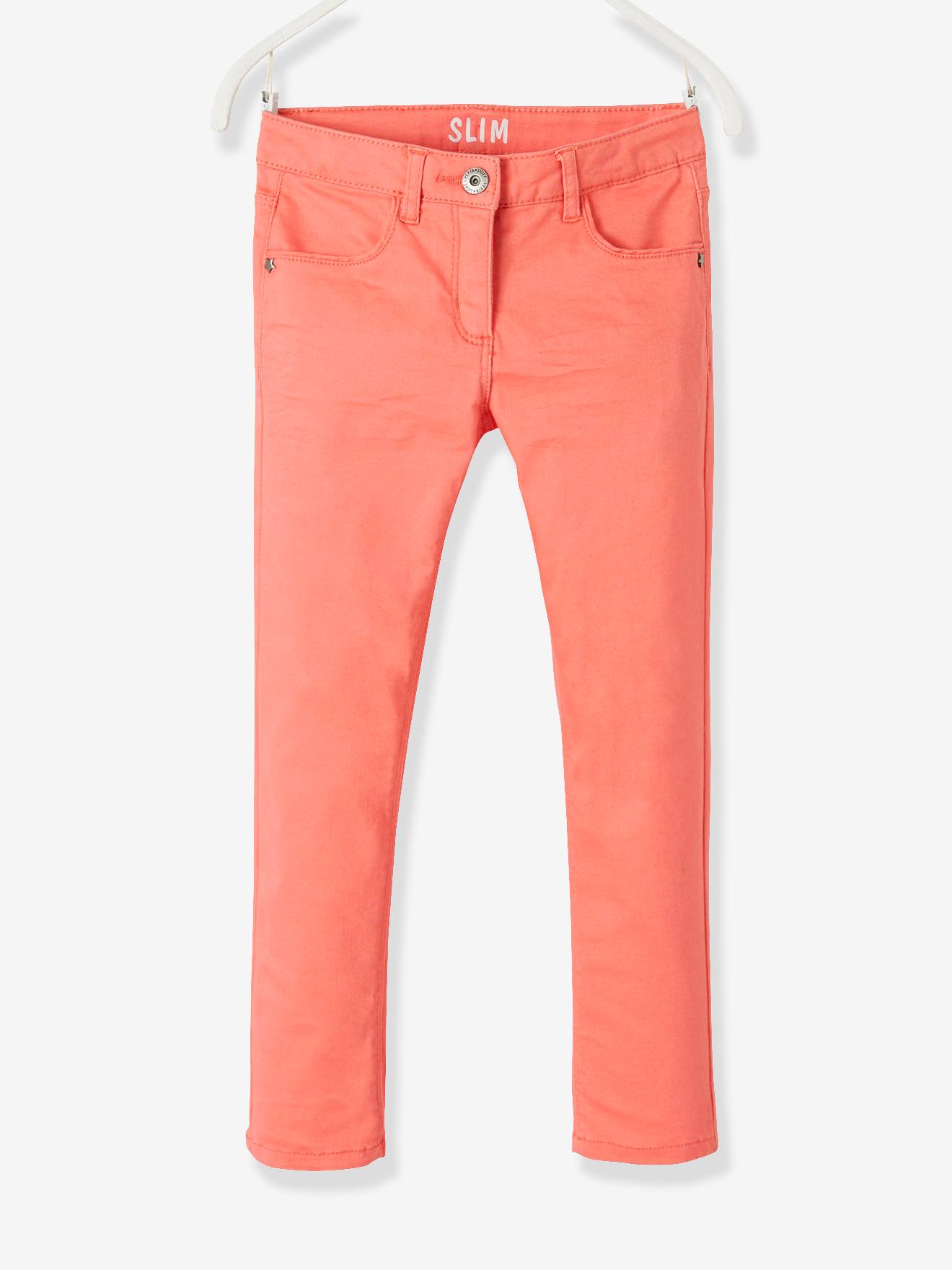 Vertbaudet Mädchen Slim-Fit-Hose, Hüftweite COMFORT - grün