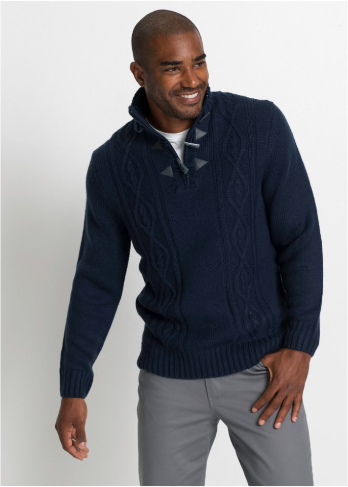 Pullover mit Zopfmuster