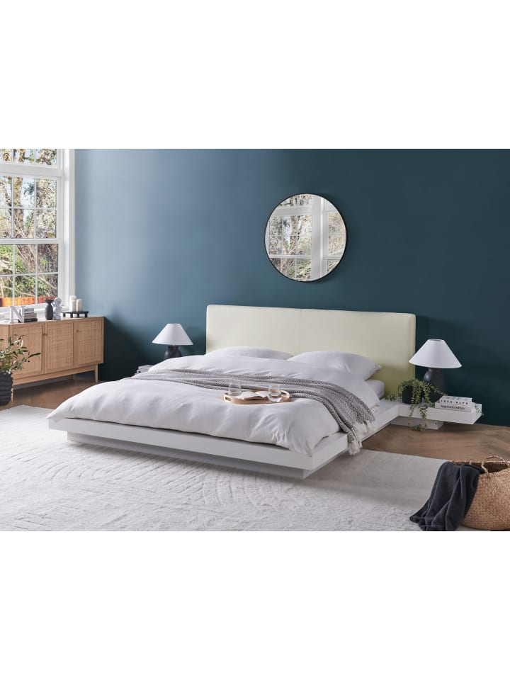 Beliani Doppelbett ZEN in Weiß - (W) 308 x (H) 86 x (L) 229 cm günstig kaufen onesize