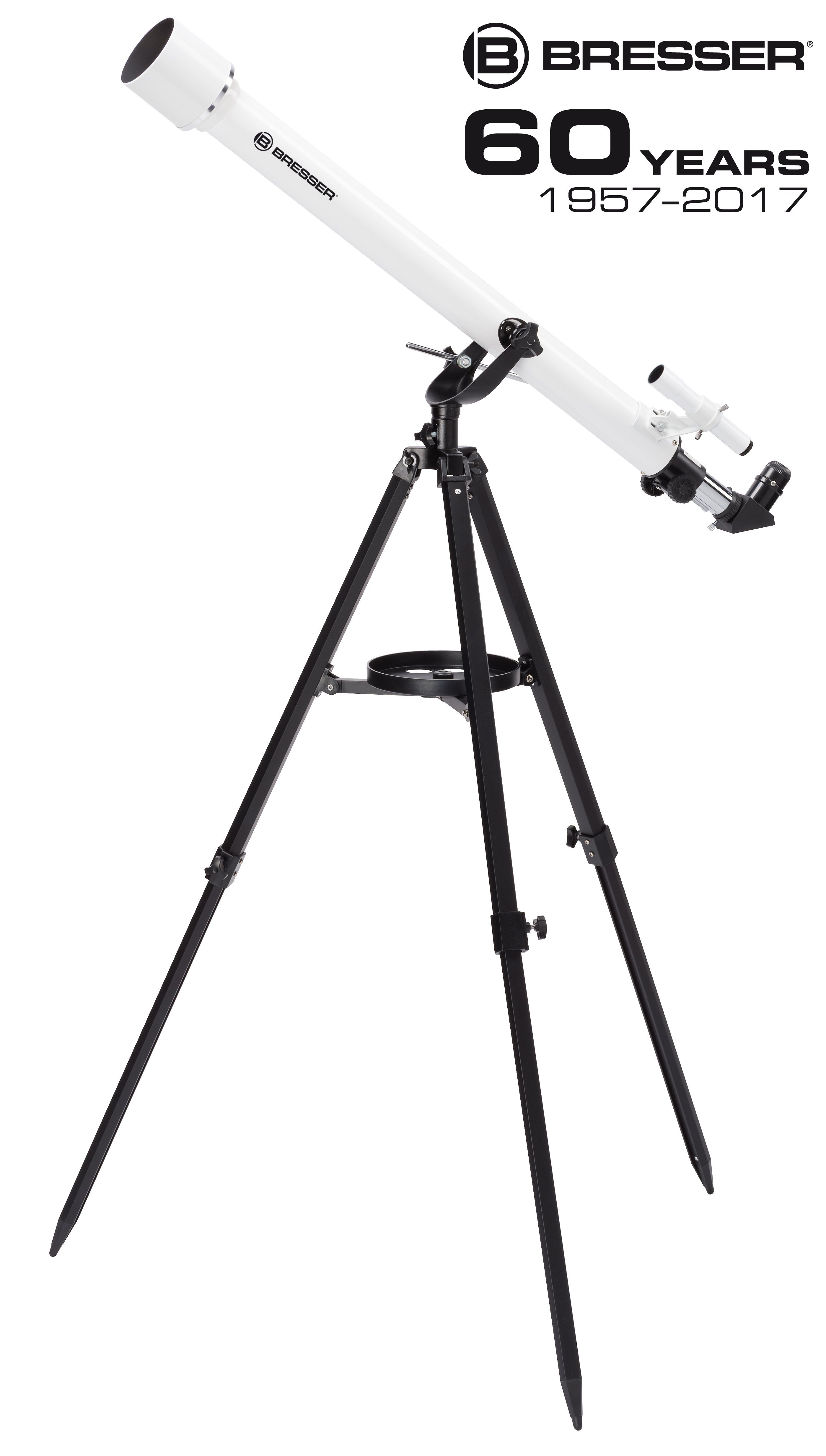 BRESSER Teleskop Classic 60/900 AZ Linsen mit azimutaler Montierung