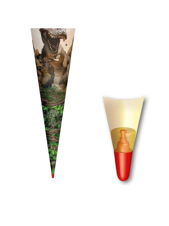 ROTH Schultüte groß Tyrannosaurus 70 cm, Sound in Grün günstig kaufen onesize