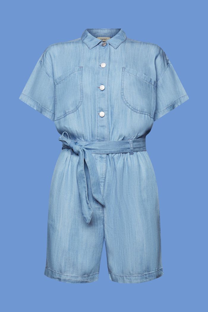 Kurzer Einteiler in Denim-Optik, TENCEL™