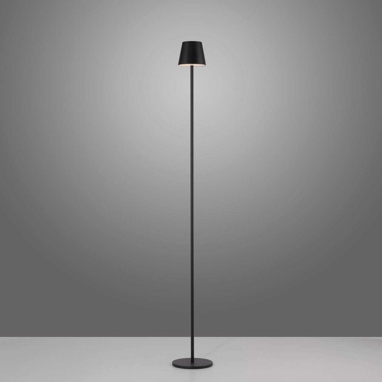 JUST LIGHT Akku-Stehleuchte EURIA, 1x LED-Board/2,50Watt/3000Kelvin, IP54, Schwarz