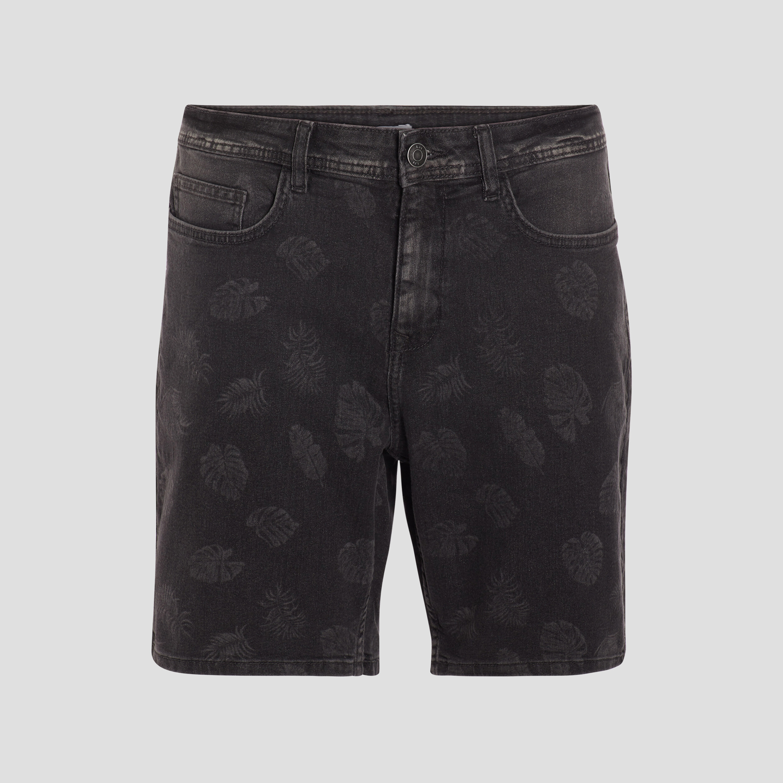 Bermuda droit denim gris homme | La Halle