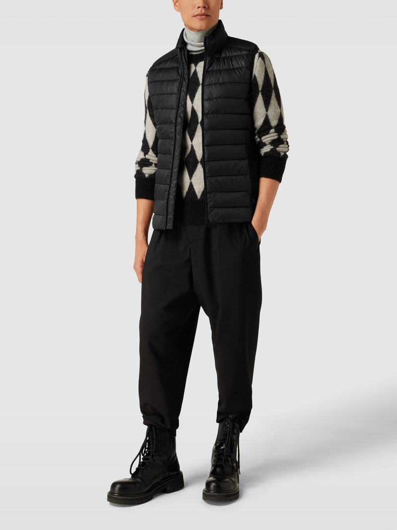 Weste mit Label-Details in schwarz