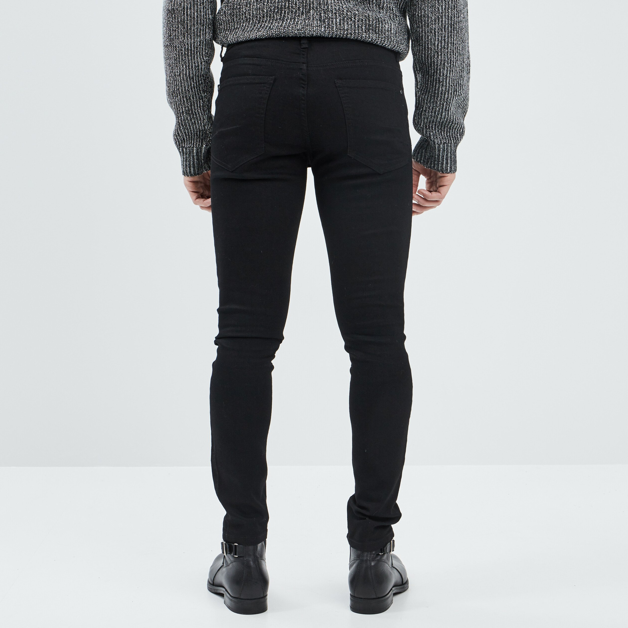 Jeans super skinny Liberto denim noir homme | La Halle