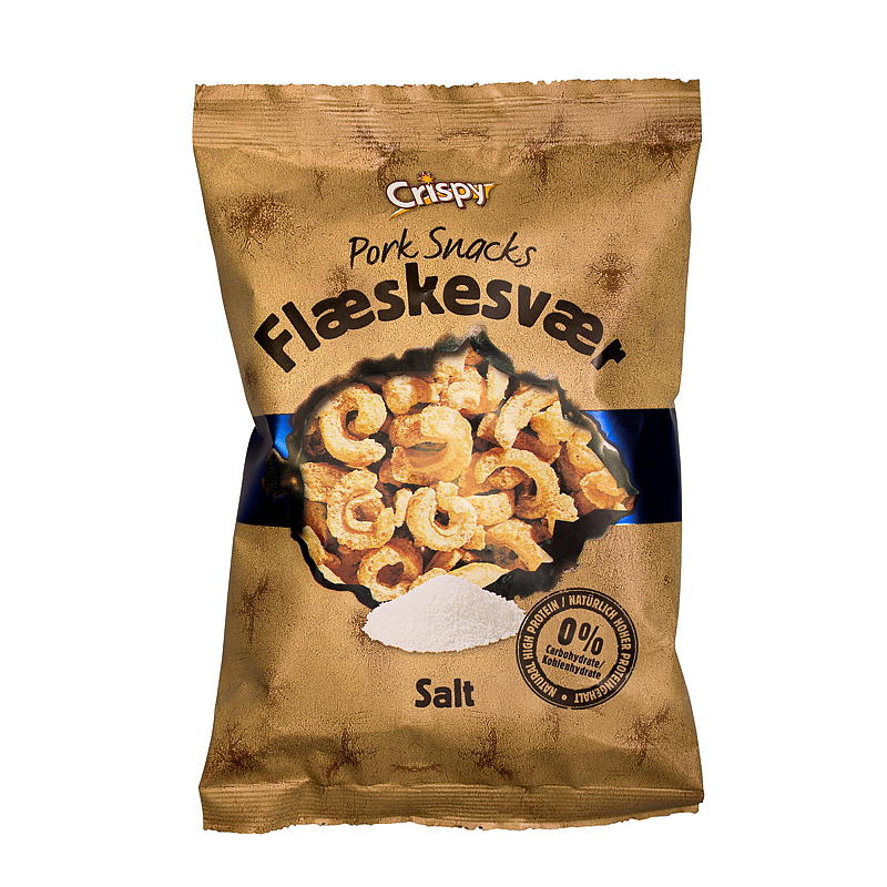 Fleskesvor Crispy 75 g salt gammeldags