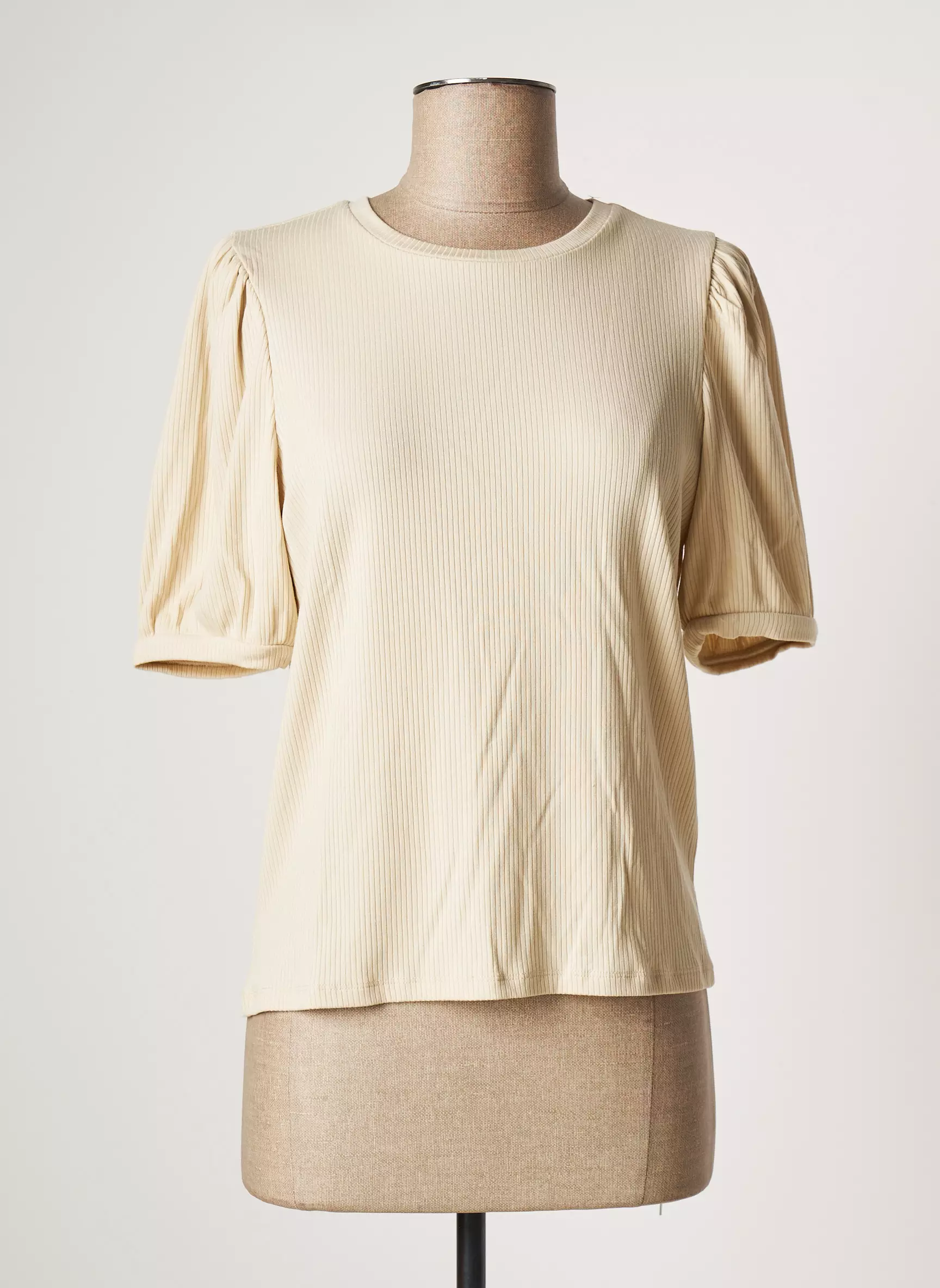 Object Tshirts Femme couleur beige