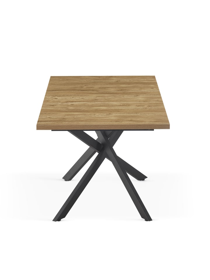 B&D Home Ausziehstisch LARS in Wildeiche - (B)120-160 x (H)76 x (T)80 cm günstig kaufen onesize